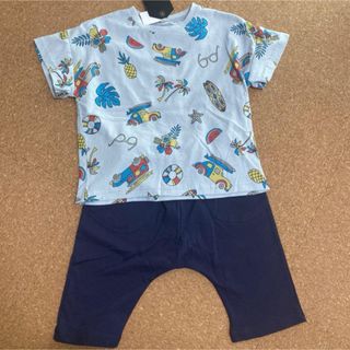 新品タグ付き130サイズ　半袖Tシャツ モンキーパンツ　セットアップ(パジャマ)