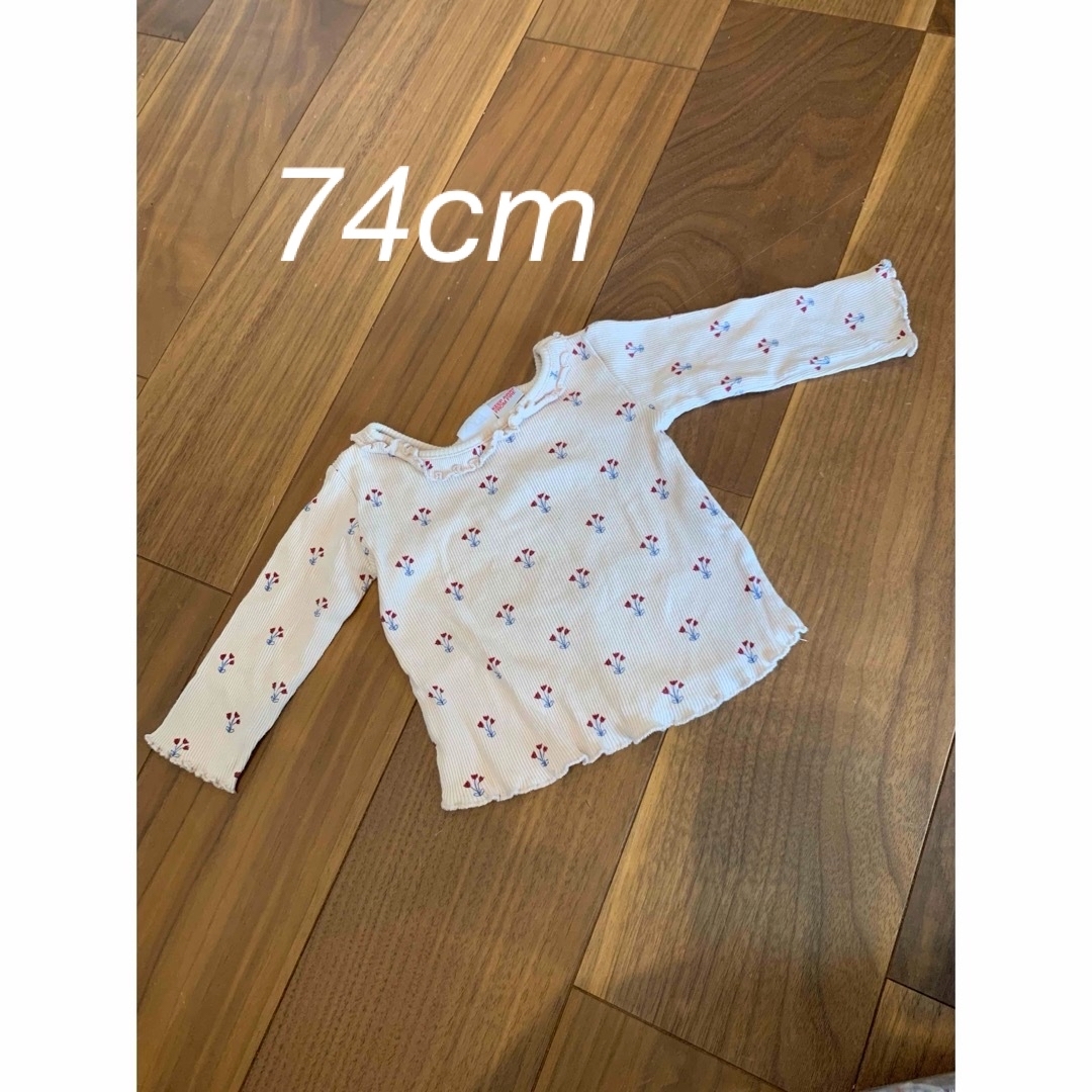 ZARA KIDS(ザラキッズ)のZARA リブロンT 花柄 キッズ/ベビー/マタニティのベビー服(~85cm)(Ｔシャツ)の商品写真