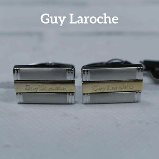 ギラロッシュ(Guy Laroche)の【匿名配送】ギラロッシュ カフス シルバー ロゴ シンプル 2(カフリンクス)