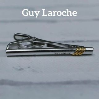 ギラロッシュ(Guy Laroche)の【匿名配送】ギラロッシュ タイピン シルバー ロゴ シンプル 3(ネクタイピン)