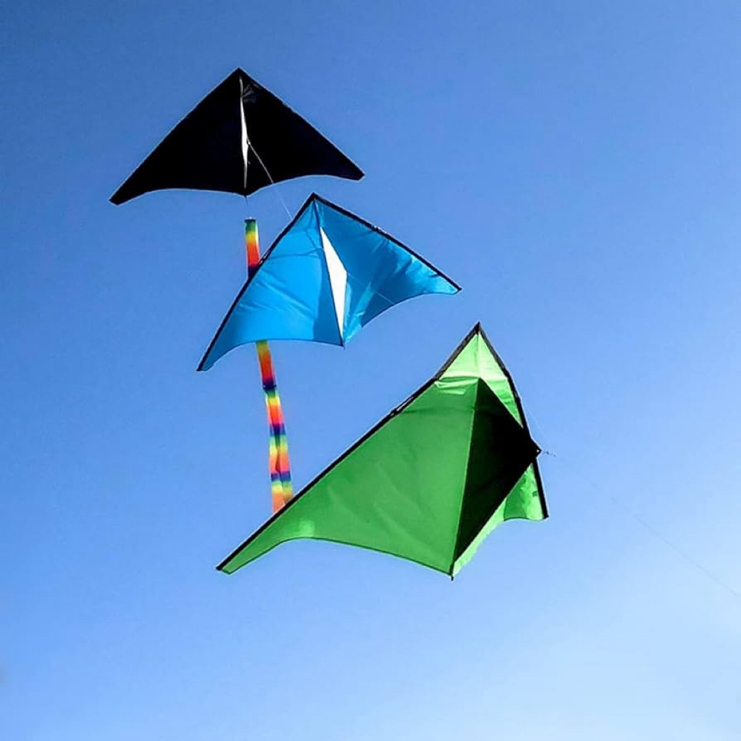 emma kites 1.5M 三角凧 7色オプション 100M凧糸とハンドル付 キッズ/ベビー/マタニティのおもちゃ(その他)の商品写真