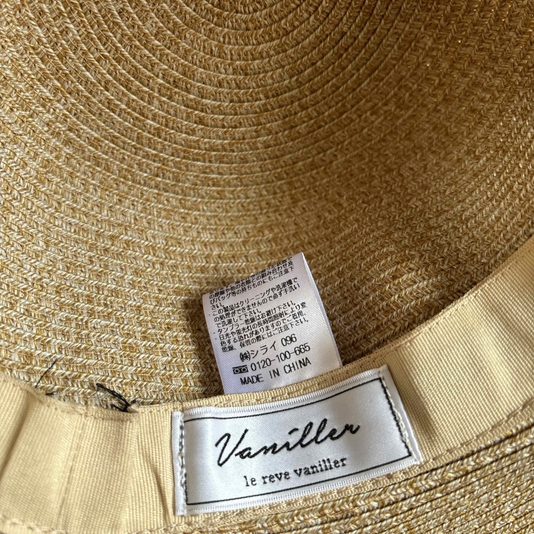 le reve vaniller(ル レーヴ ヴァニレ)のルレーヴヴァニレ、麦わら帽子 レディースの帽子(麦わら帽子/ストローハット)の商品写真