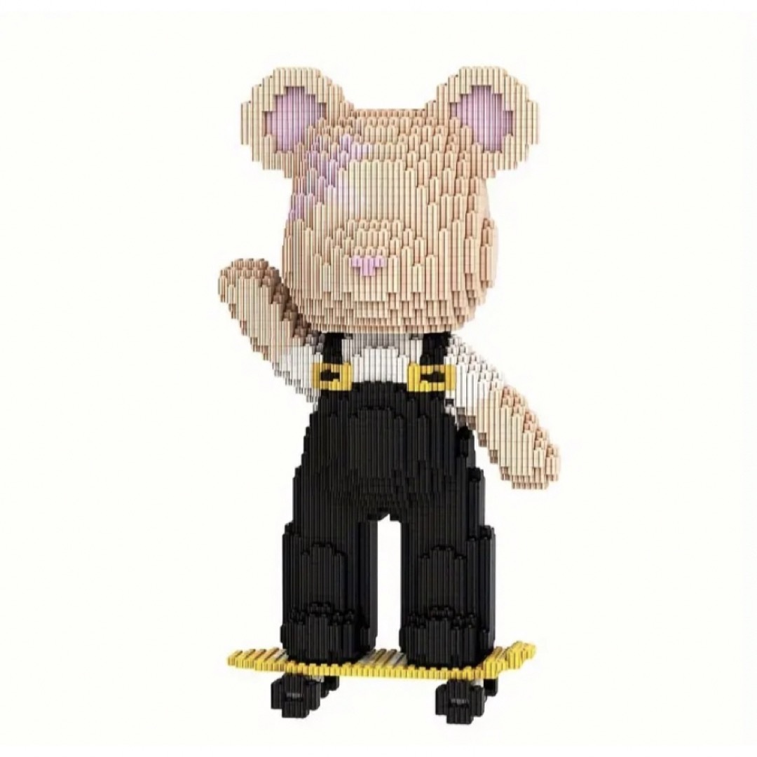 ベアブリック　400%  Bearbrick スケボー　LEGO レゴ　LaQ エンタメ/ホビーのおもちゃ/ぬいぐるみ(その他)の商品写真