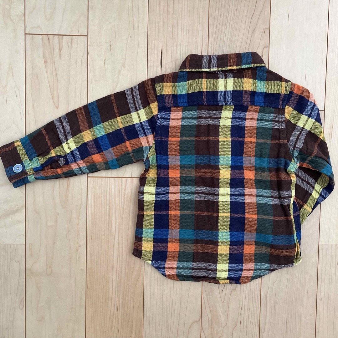 JUNK STORE(ジャンクストアー)のJUNK STORE シャツ　チェック　90  キッズ/ベビー/マタニティのキッズ服男の子用(90cm~)(ブラウス)の商品写真