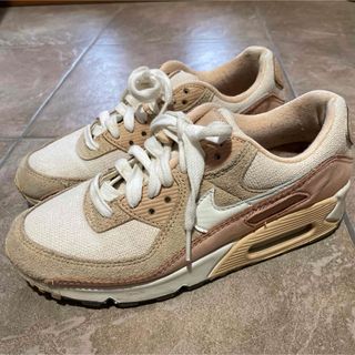 NIKE エアマックス　レディース　ベージュ　スニーカー24.5