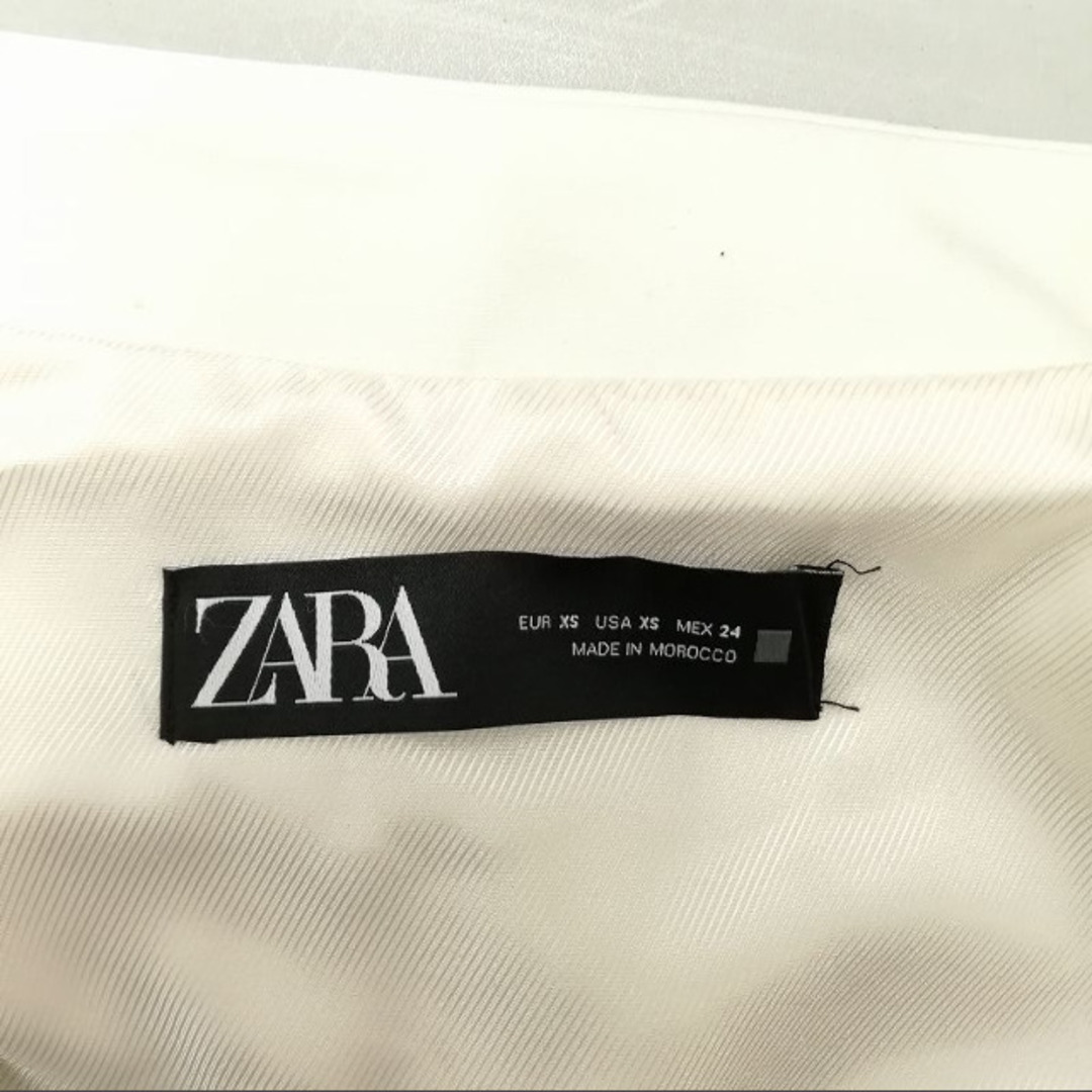 ZARA(ザラ)のジャケット 美品 スイングトップ アウター ブルゾン レーヨン  XS ホワイト メンズのジャケット/アウター(ブルゾン)の商品写真