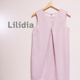 Lilidia - Lilidia リリディア　ミニワンピース　ノースリーブ　スウェード　ピンク