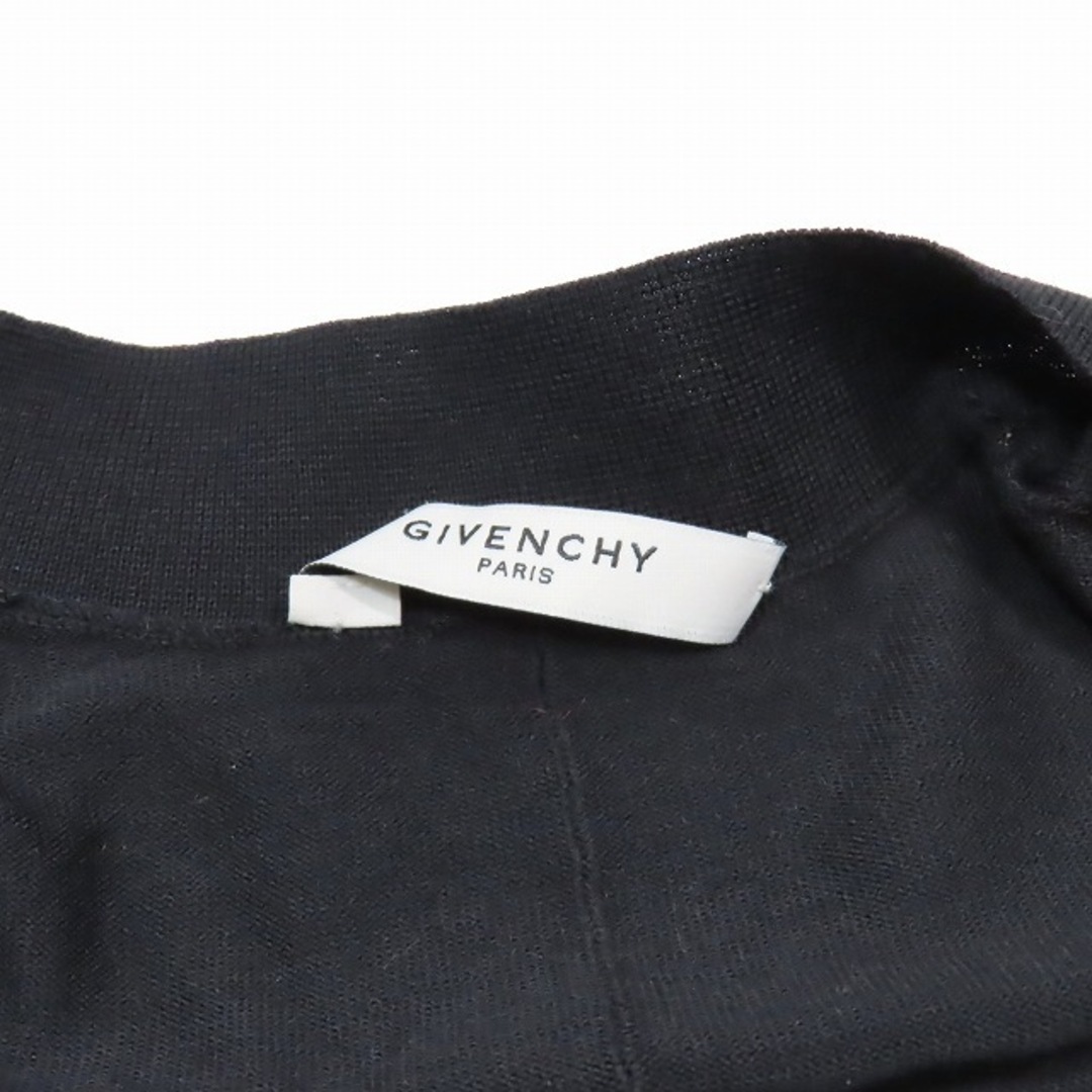 GIVENCHY(ジバンシィ)の美品 GIVENCHY 半袖 ニット カーディガン オープン ドレープ レディースのトップス(カーディガン)の商品写真