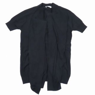 ジバンシィ(GIVENCHY)の美品 GIVENCHY 半袖 ニット カーディガン オープン ドレープ(カーディガン)