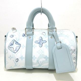 ルイヴィトン(LOUIS VUITTON)のLOUIS VUITTON(ルイヴィトン) ハンドバッグ モノグラム・アクアガーデン キーポルバンドリエール25 M22527 クリスタルブルー モノグラム･アクアガーデン キャンバス(ハンドバッグ)