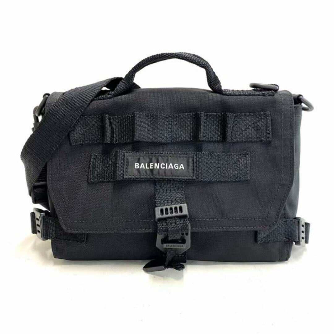 Balenciaga(バレンシアガ)のBALENCIAGA(バレンシアガ) ショルダーバッグ美品  アーミーメッセンジャー 656106 黒 2way/ストラップ着脱可 ナイロン レディースのバッグ(ショルダーバッグ)の商品写真