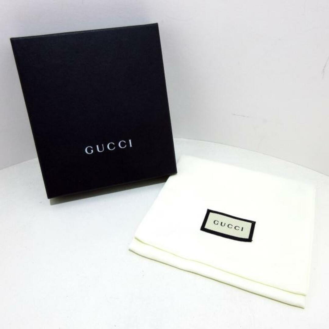 Gucci(グッチ)のGUCCI(グッチ) 2つ折り財布美品  - 150413 ベージュ×ダークブラウン ジャガード×レザー レディースのファッション小物(財布)の商品写真