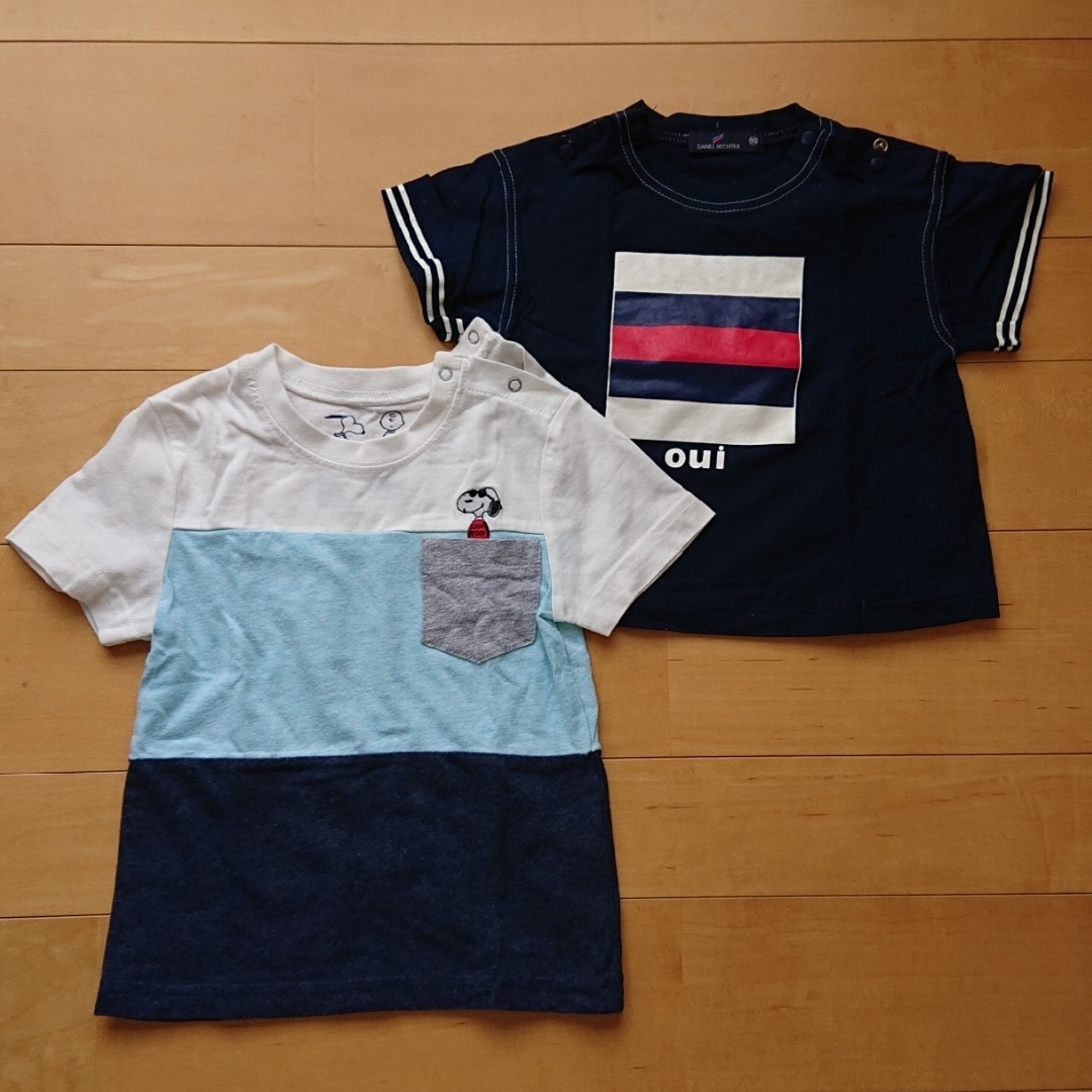 半袖Tシャツ 90サイズ ２枚セット キッズ/ベビー/マタニティのキッズ服男の子用(90cm~)(Tシャツ/カットソー)の商品写真