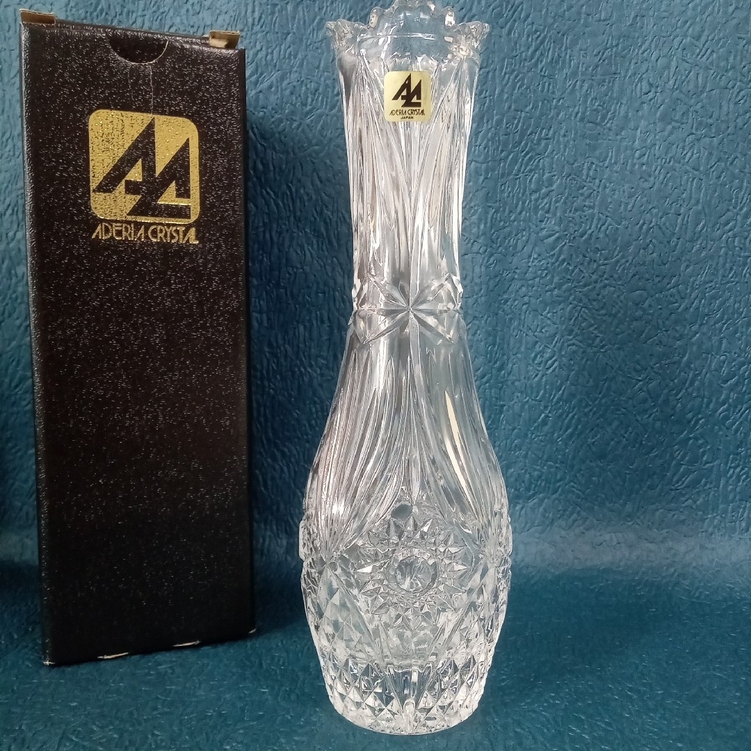 ADERIA CRYSTAL　アデリアクリスタル　花器　花瓶 インテリア/住まい/日用品のインテリア小物(花瓶)の商品写真