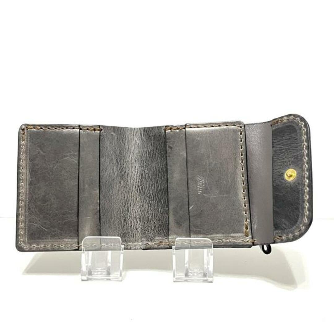 HERZ(ヘルツ)のHERZ(ヘルツ) 3つ折り財布 - ダークグレー レザー レディースのファッション小物(財布)の商品写真