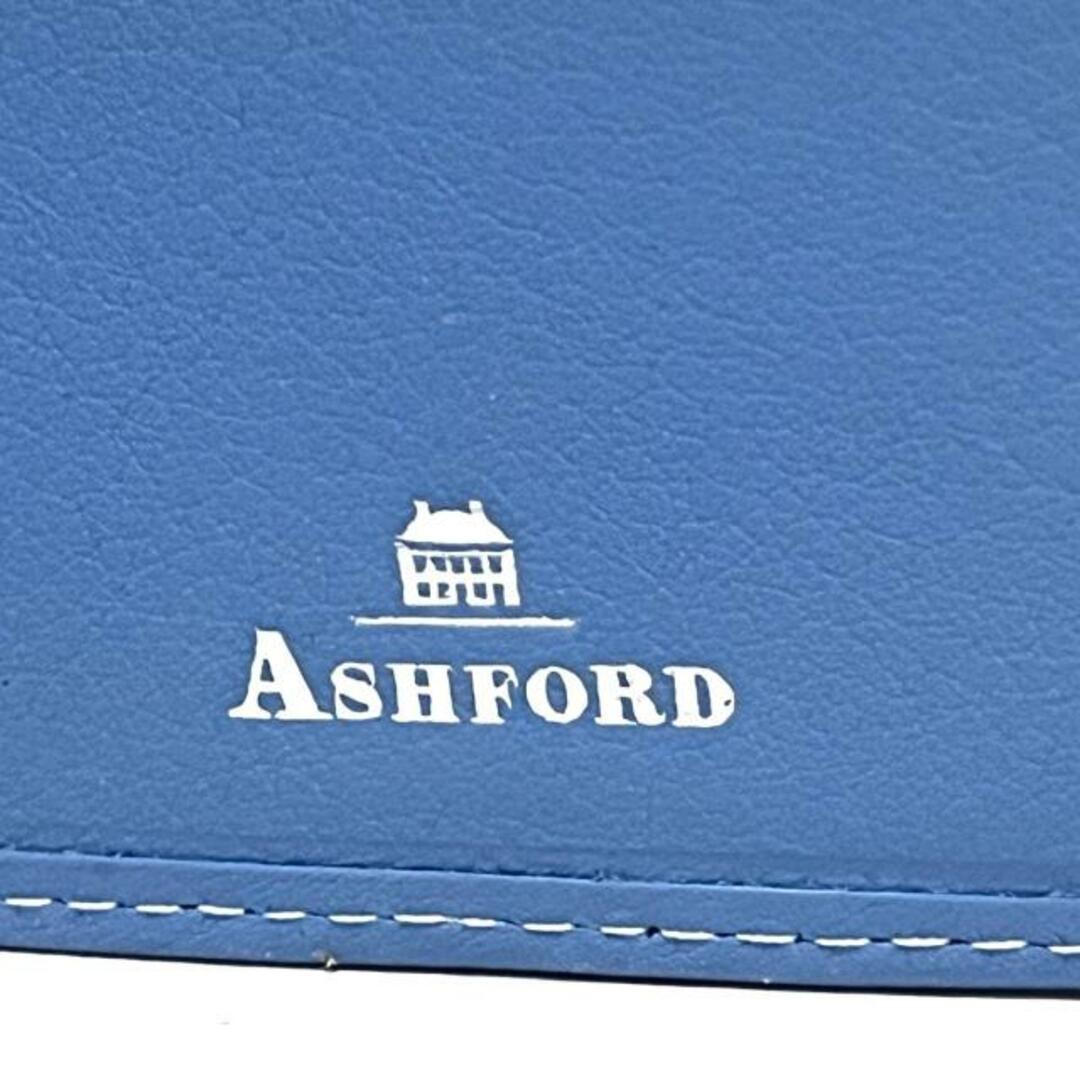 ASHFORD(アシュフォード) 手帳美品  - ベビーブルー レザー レディースのファッション小物(その他)の商品写真