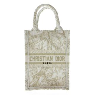 クリスチャンディオール(Christian Dior)のDIOR/ChristianDior(ディオール/クリスチャンディオール) トートバッグ ブックトート ミニ フォンバッグ S5555CRZF_M981 アイボリー×ゴールド オブリーク エンブロイダリー/ミニバッグ ジャガード(トートバッグ)