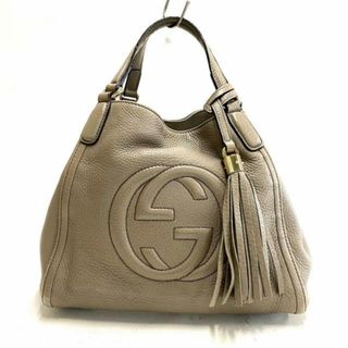 グッチ(Gucci)のGUCCI(グッチ) トートバッグ レディース ソーホー 336751 グレーベージュ レザー(トートバッグ)