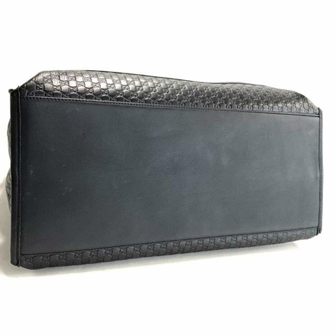 Gucci(グッチ)のGUCCI(グッチ) トートバッグ マイクログッチシマ 510290 黒 レザー レディースのバッグ(トートバッグ)の商品写真