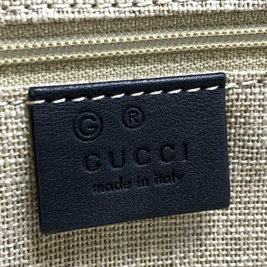 Gucci(グッチ)のGUCCI(グッチ) トートバッグ マイクログッチシマ 510290 黒 レザー レディースのバッグ(トートバッグ)の商品写真