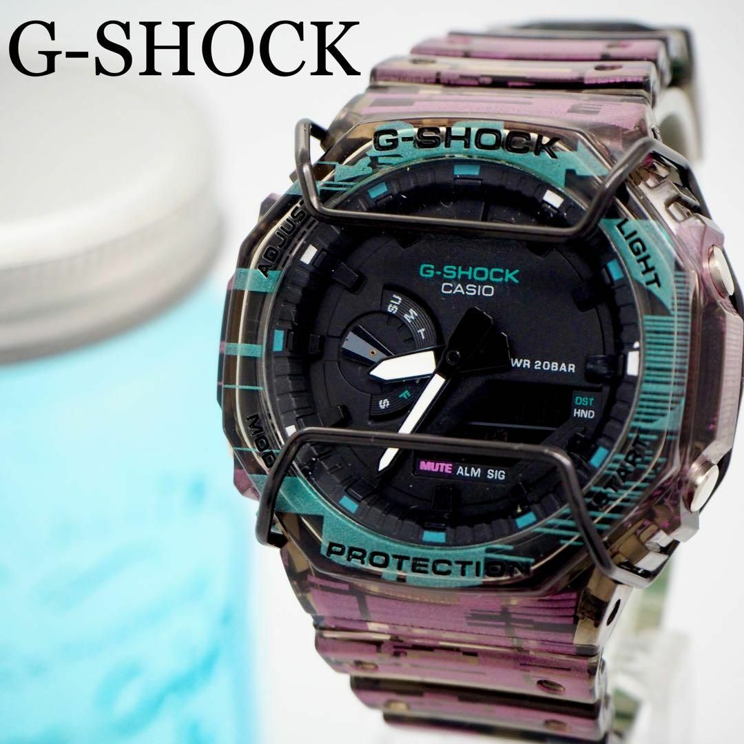 G-SHOCK(ジーショック)の104【美品】G-SHOCK ジーショック メンズ腕時計 スケルトン ブラック メンズの時計(腕時計(デジタル))の商品写真