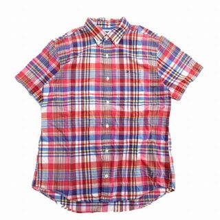 トミーヒルフィガー(TOMMY HILFIGER)のトミーヒルフィガー TOMMY HILFIGER チェック シャツ 赤 ♪11(シャツ)