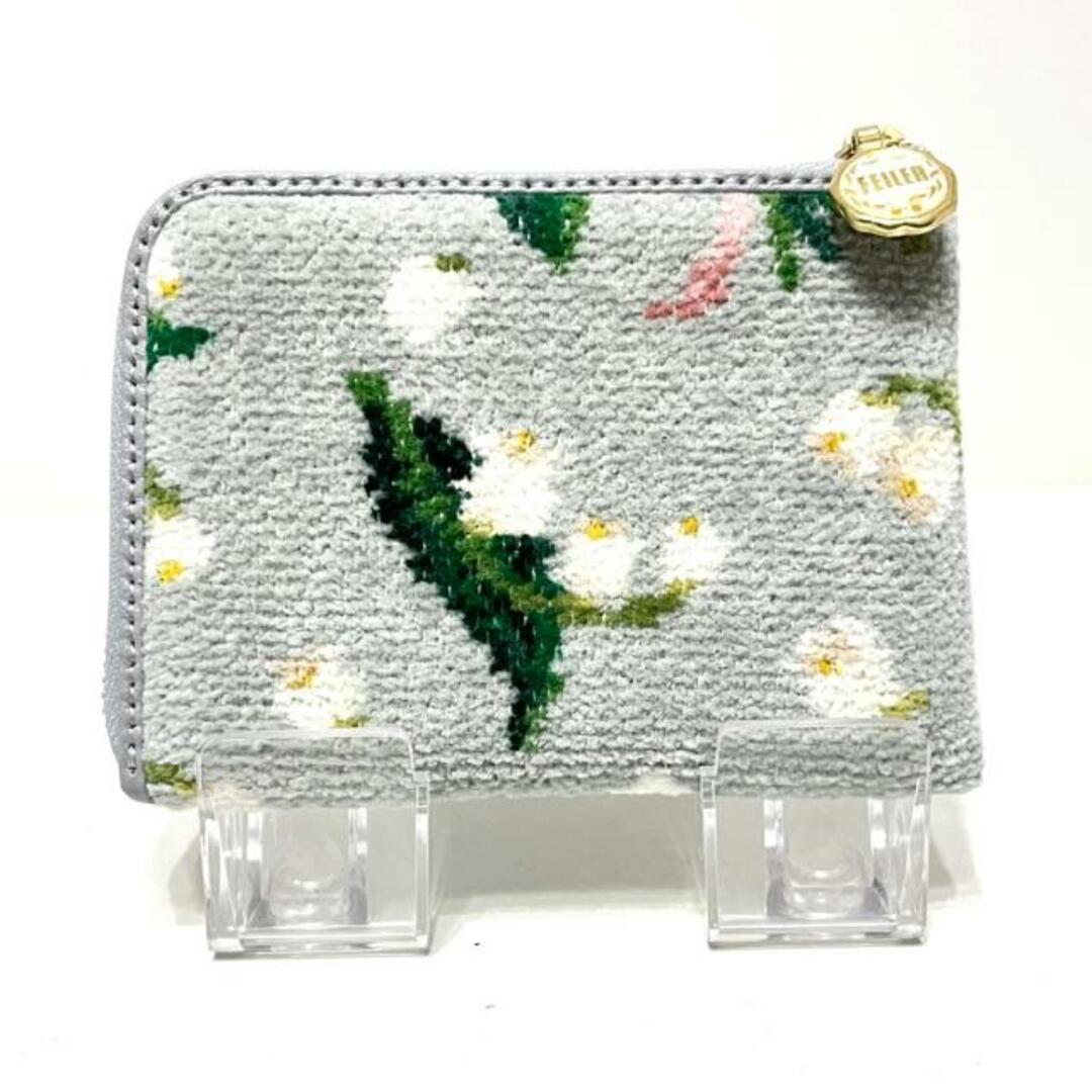 FEILER - FEILER(フェイラー) 財布美品 - ライトブルー×白 FEILER - FEILER(フェイラー) 財布美品 - ライトブルー×白