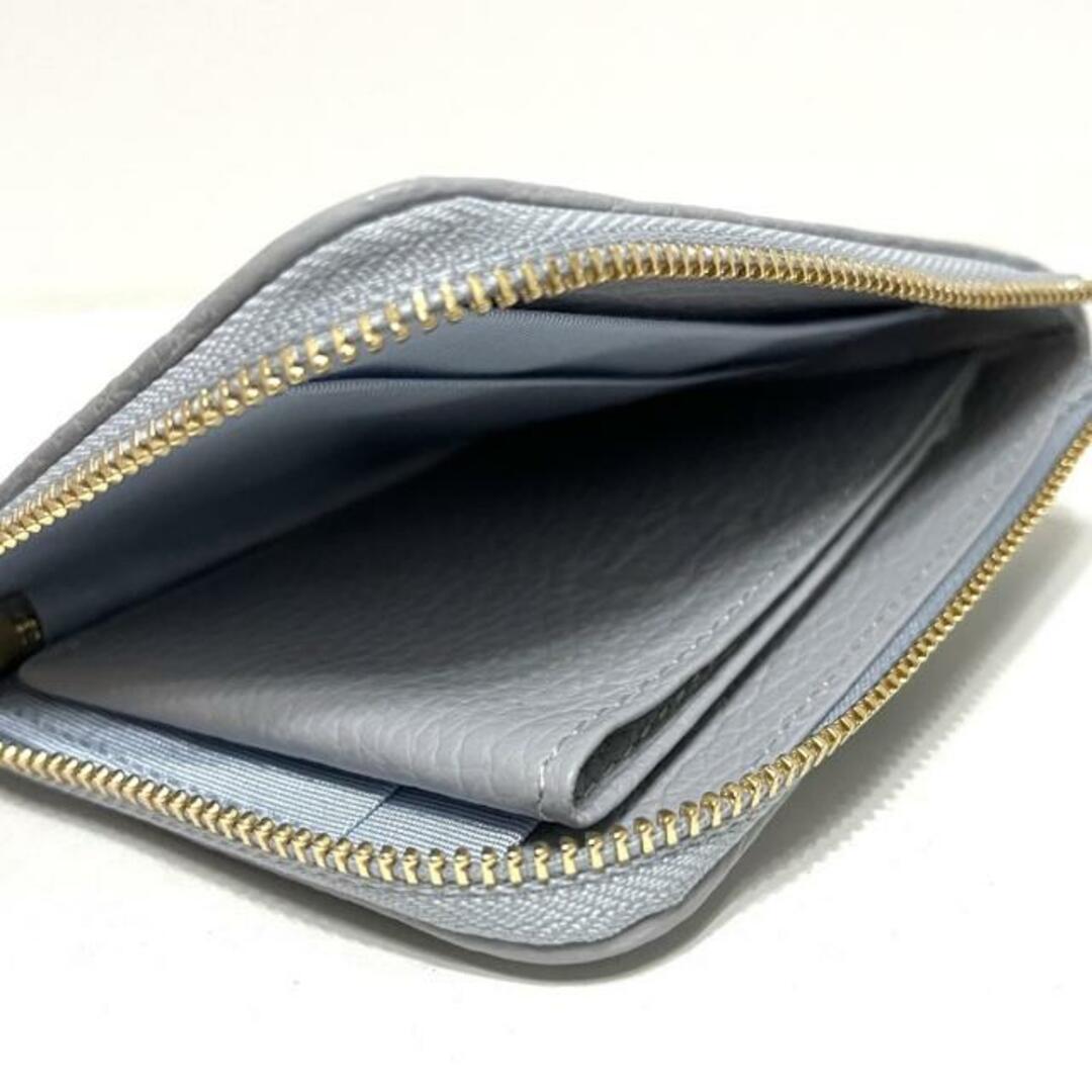 FEILER - FEILER(フェイラー) 財布美品 - ライトブルー×白 FEILER - FEILER(フェイラー) 財布美品 - ライトブルー×白