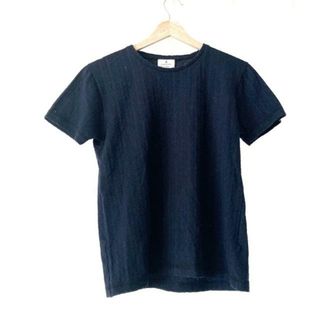 ランバンオンブルー(LANVIN en Bleu)のLANVIN en Bleu(ランバンオンブルー) 半袖カットソー サイズ46 XL レディース - ネイビー クルーネック(カットソー(半袖/袖なし))