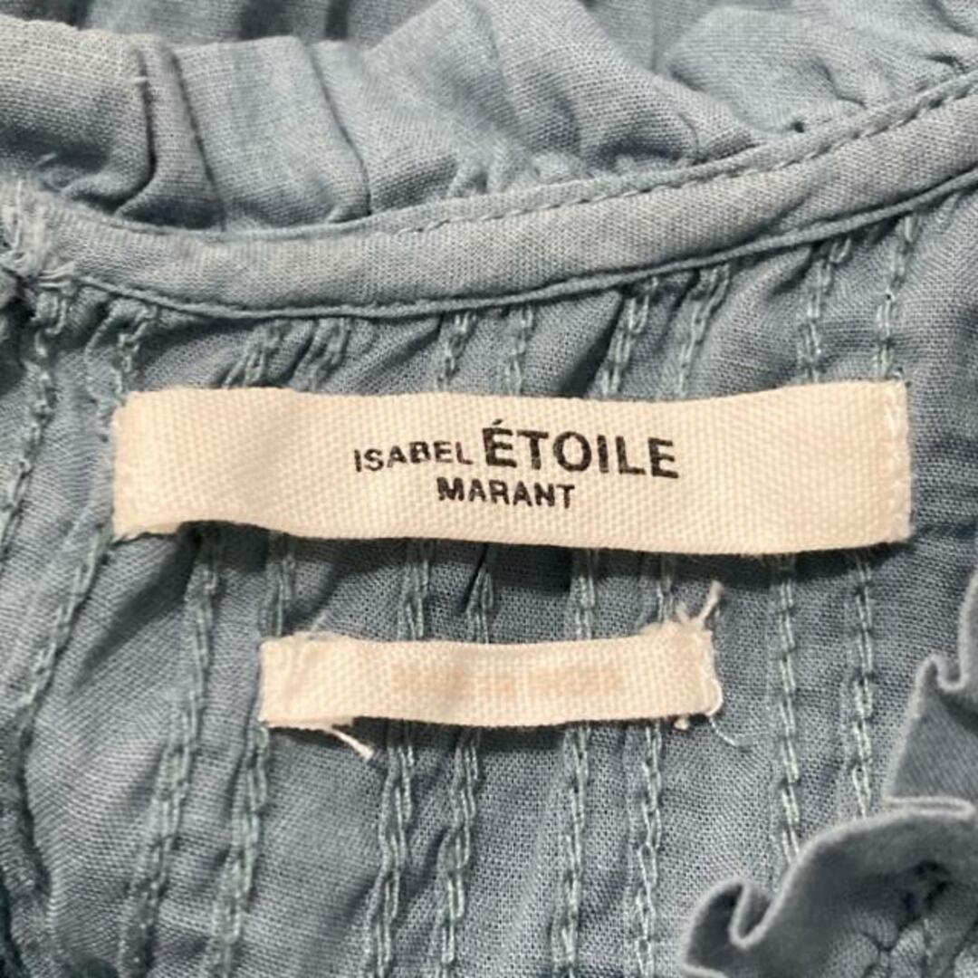 ISABEL MARANT ETOILE(イザベルマランエトワール) 半袖カットソー サイズ34 S レディース - ブルーグリーン クルーネック/フリル レディースのトップス(カットソー(半袖/袖なし))の商品写真