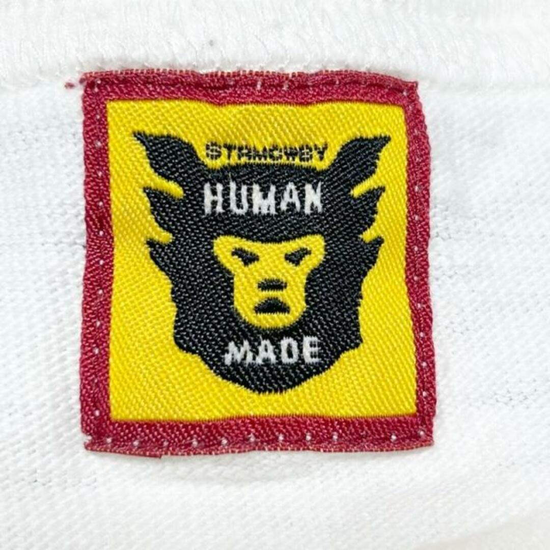 HUMAN MADE(ヒューマンメイド)のHUMAN MADE(ヒューマンメイド) 半袖Tシャツ サイズL メンズ - 白×レッド×マルチ ハート メンズのトップス(Tシャツ/カットソー(半袖/袖なし))の商品写真