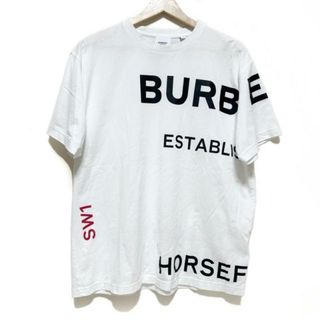 BURBERRY LONDON ENGLAND(バーバリーロンドンイングランド) 半袖Tシャツ サイズM メンズ - 白×黒×レッド(Tシャツ/カットソー(半袖/袖なし))