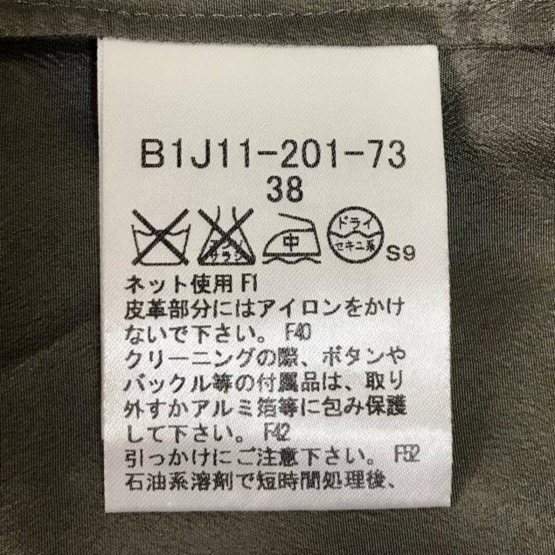 Burberry LONDON(バーバリーロンドン) ワンピース サイズ38 L レディース - カーキ×ベージュ×マルチ 半袖/ひざ丈/シルク/迷彩柄 レディースのワンピース(その他)の商品写真