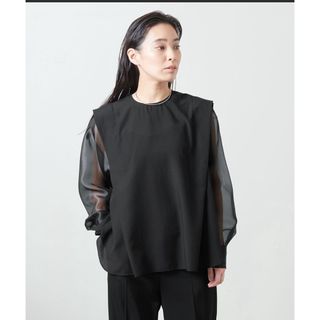 ユナイテッドアローズ(UNITED ARROWS)のシアー コンビ ブラウス　marw(シャツ/ブラウス(長袖/七分))