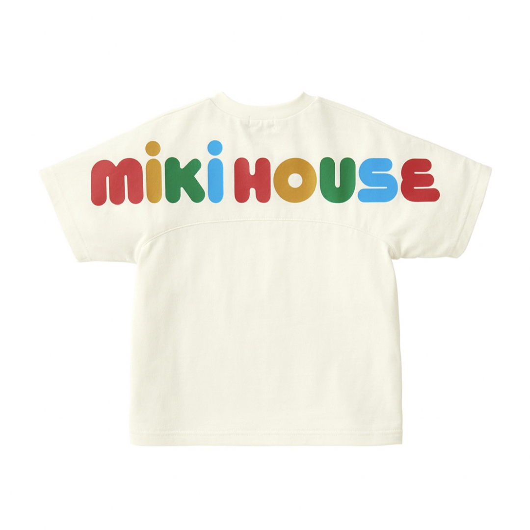 mikihouse(ミキハウス)の新品　ミキハウス　バックロゴ　半袖Tシャツ　130 キッズ/ベビー/マタニティのキッズ服男の子用(90cm~)(Tシャツ/カットソー)の商品写真