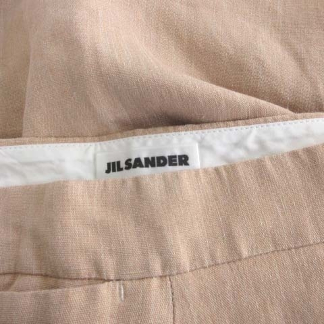 Jil Sander(ジルサンダー)のJIL SANDER ワイドパンツ 麻 リネン32 M ピンクベージュ レディースのパンツ(その他)の商品写真
