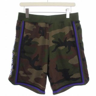 シュプリーム(Supreme)のSUPREME rhinestone basketball short S 緑(ショートパンツ)