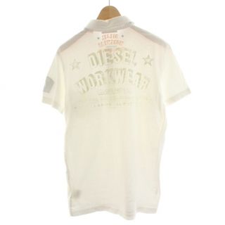 ディーゼル(DIESEL)のDIESEL SLIM FIT ポロシャツ カットソー 半袖 XL 白(ポロシャツ)