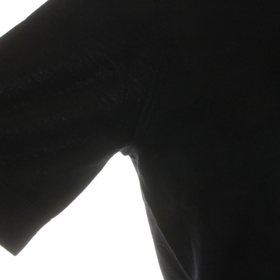 NEWYORKER(ニューヨーカー)のニューヨーカー  ニット カットソー モックネック ウール 半袖 13 L 黒 レディースのトップス(ニット/セーター)の商品写真