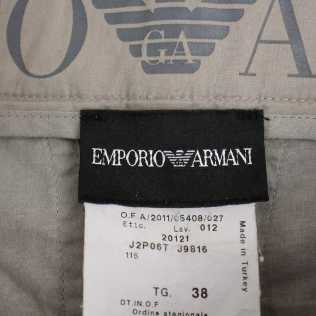 Emporio Armani(エンポリオアルマーニ)のエンポリオアルマーニ チノパンツ ジップフライ 38 S グレージュ レディースのパンツ(チノパン)の商品写真