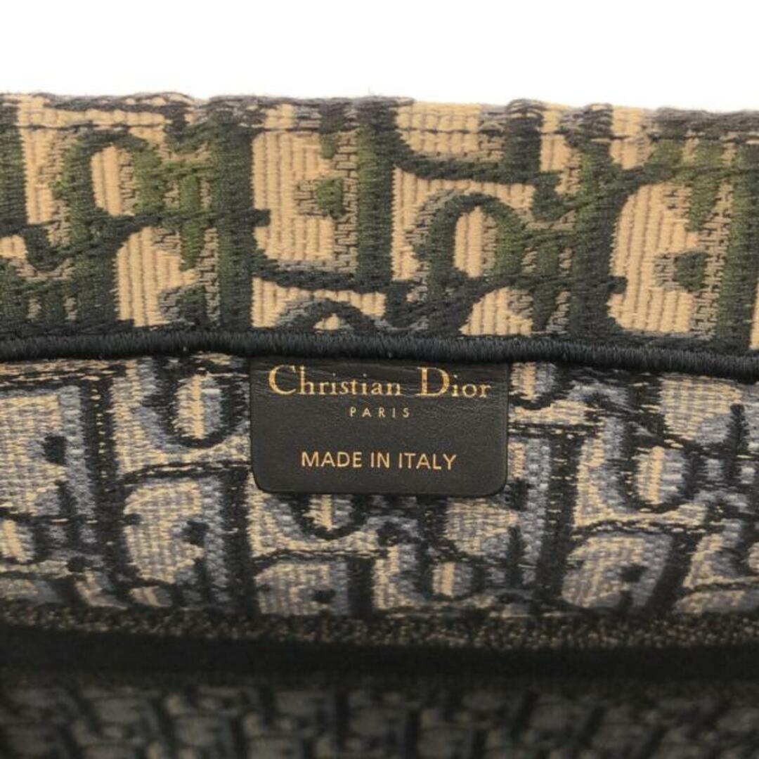 Christian Dior(クリスチャンディオール)のDIOR/ChristianDior(ディオール/クリスチャンディオール) トートバッグ ブックトートミディアムバッグ/旧スモール アイボリー×ダークネイビー ジャガード レディースのバッグ(トートバッグ)の商品写真