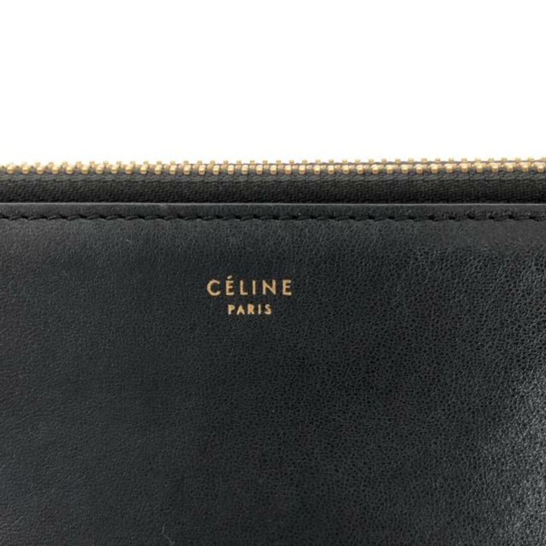 celine(セリーヌ)のCELINE(セリーヌ) ショルダーバッグ トリオラージ 黒 レザー レディースのバッグ(ショルダーバッグ)の商品写真