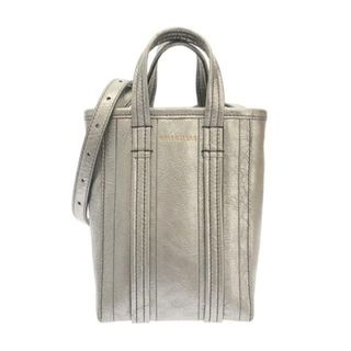 バレンシアガ(Balenciaga)のBALENCIAGA(バレンシアガ) ショルダーバッグ バーブ フォンホルダー 693793 シルバー 2way/ミニバッグ レザー(ショルダーバッグ)