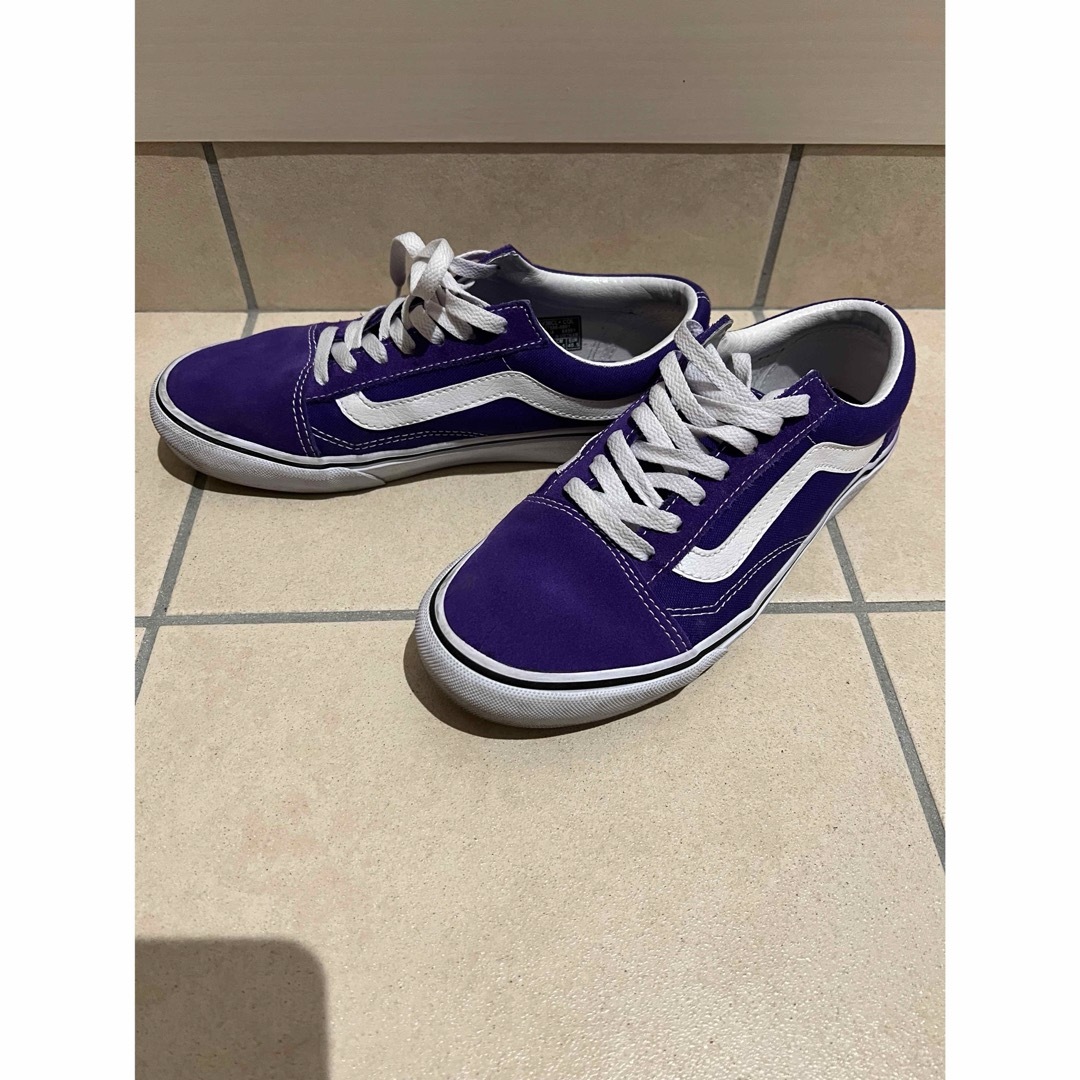 OLD SKOOL（VANS）(オールドスクール)の美品★VANS★オールドスクールスニーカー★25.5cm★パープル レディースの靴/シューズ(スニーカー)の商品写真