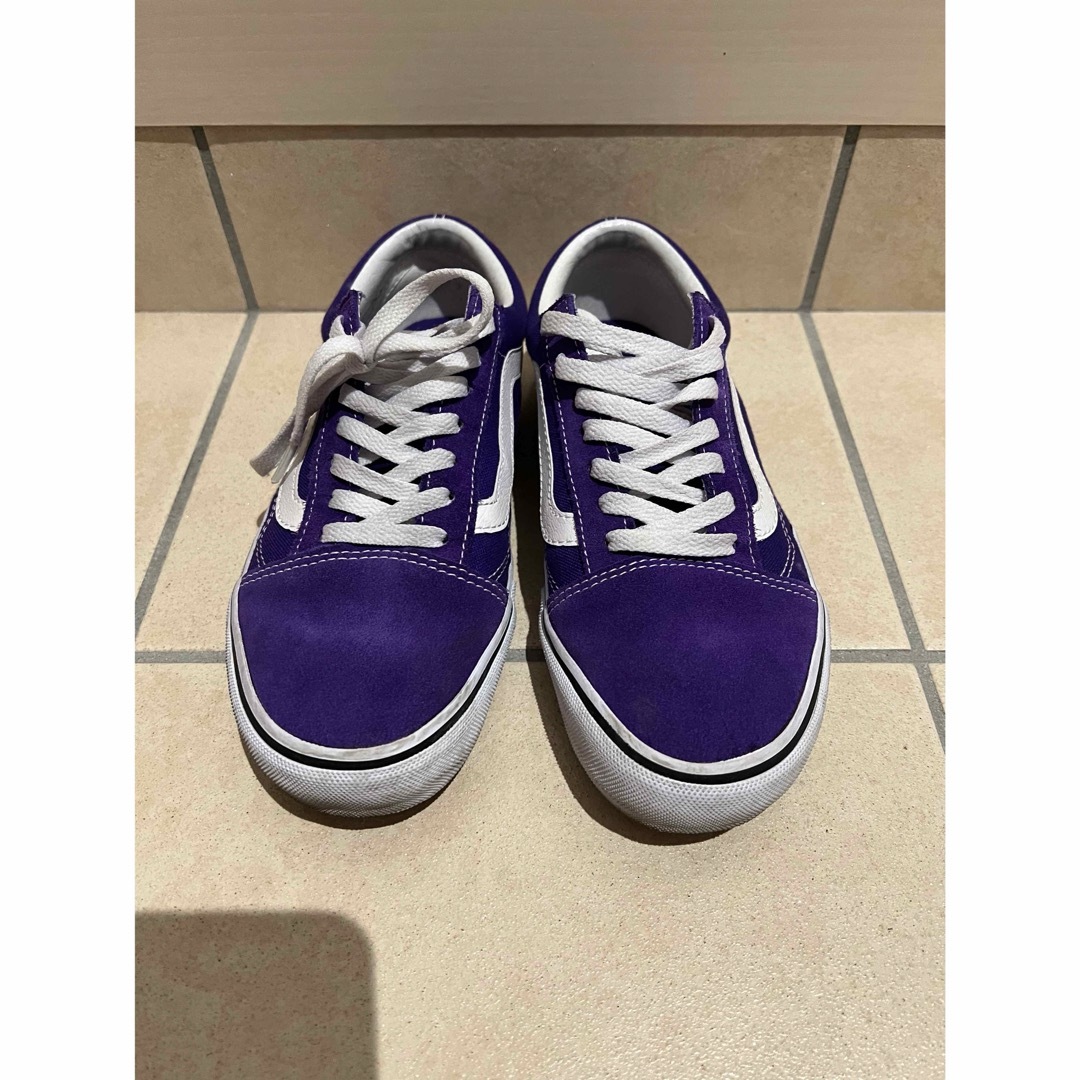 OLD SKOOL（VANS）(オールドスクール)の美品★VANS★オールドスクールスニーカー★25.5cm★パープル レディースの靴/シューズ(スニーカー)の商品写真