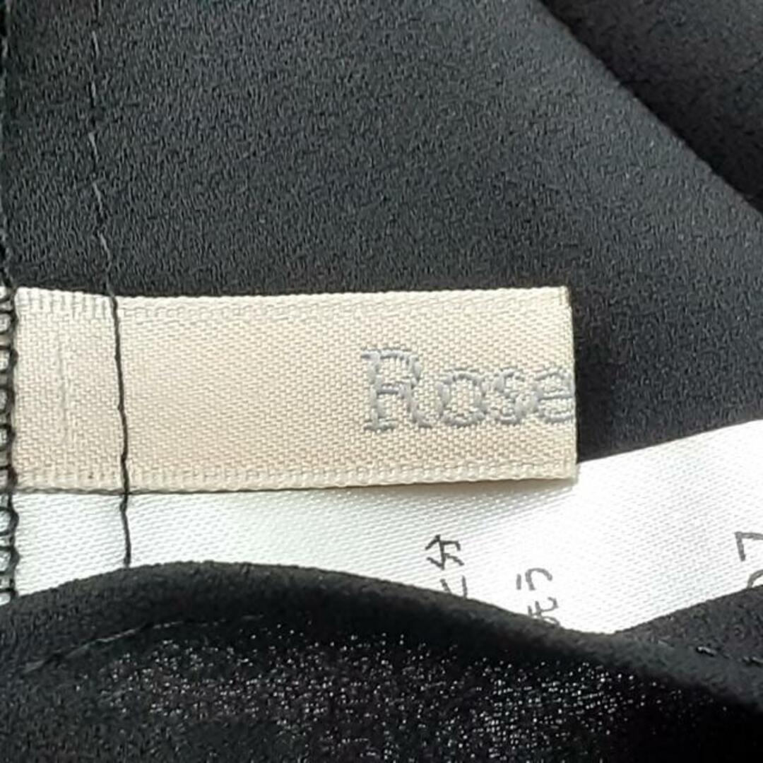 Rose Tiara(ローズティアラ)のRose Tiara(ローズティアラ) 七分袖シャツブラウス サイズ42 L レディース美品  - 黒 ピンタック/フリル/レース レディースのトップス(シャツ/ブラウス(長袖/七分))の商品写真