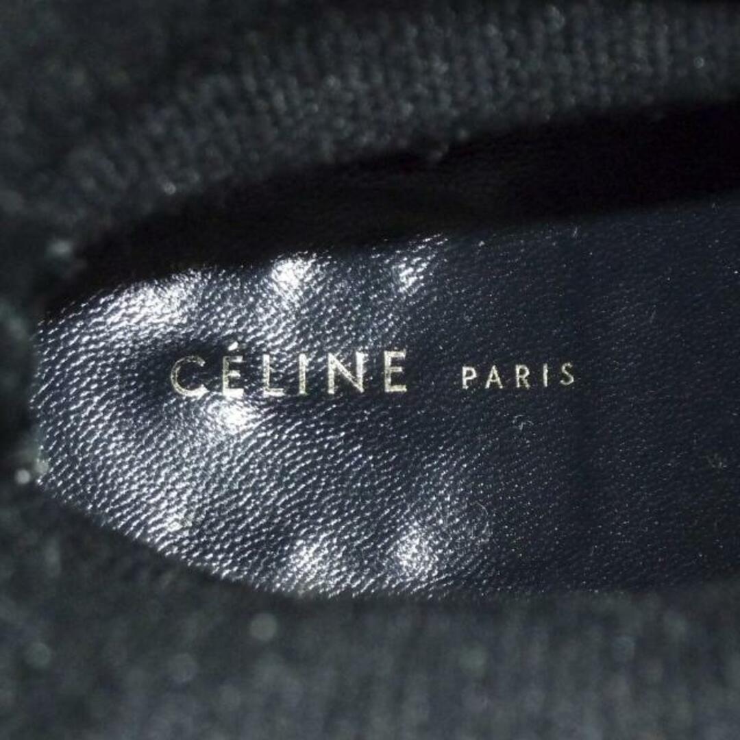 celine(セリーヌ)のCELINE(セリーヌ) ショートブーツ 37 レディース - 黒 ストレッチ/アウトソール張替済 化学繊維 レディースの靴/シューズ(ブーツ)の商品写真