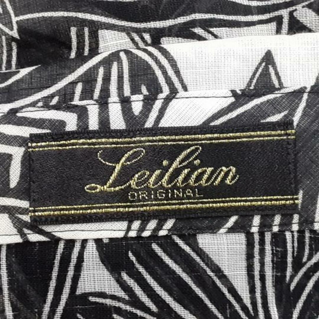 leilian(レリアン)のLeilian(レリアン) アンサンブル レディース美品  - 白×黒 ボタニカル柄/シースルー レディースのトップス(アンサンブル)の商品写真