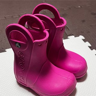 クロックス(crocs)の【美品】クロックス 長靴　サイズ6  14.0cm(長靴/レインシューズ)