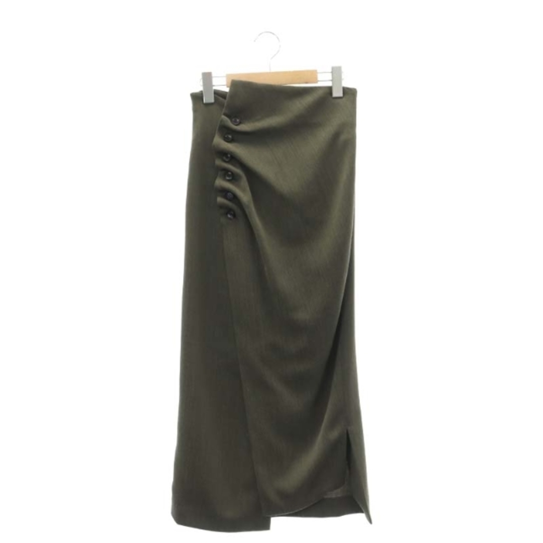 FRAY I.D(フレイアイディー)のフレイアイディー ハイウエストボタンギャザースカート タイト ロング丈 0 S レディースのスカート(ロングスカート)の商品写真